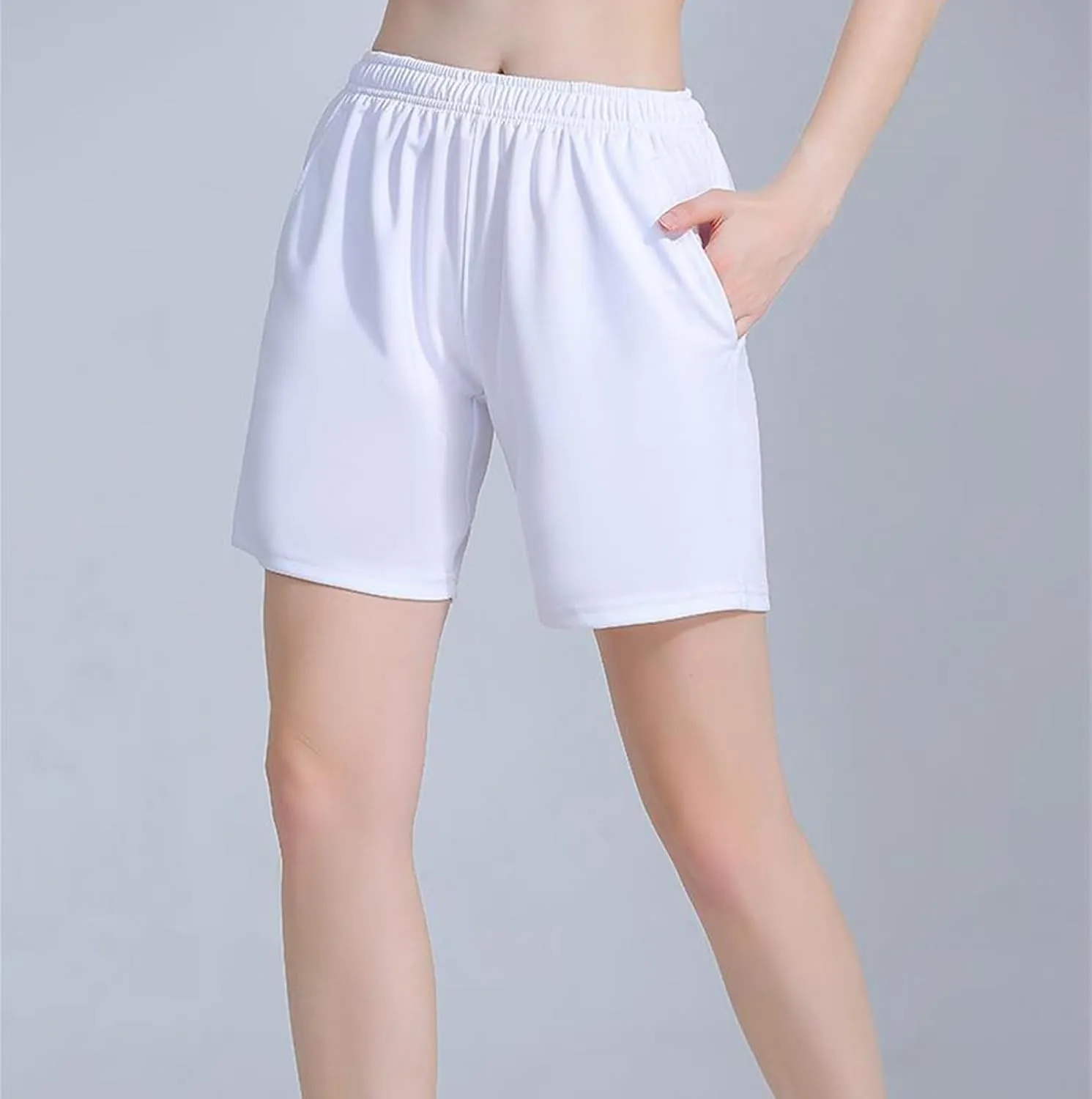 2 In 1 Jogging Shorts Men Gym Workout Shorts Running Stretch Quick Dry Shorts 2 Side Pockets