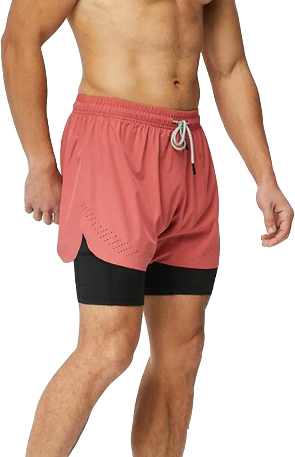 2 In 1 Jogging Shorts Men Liner Workout Running Shorts Lighweight Quick Dry Casual Summer Shorts