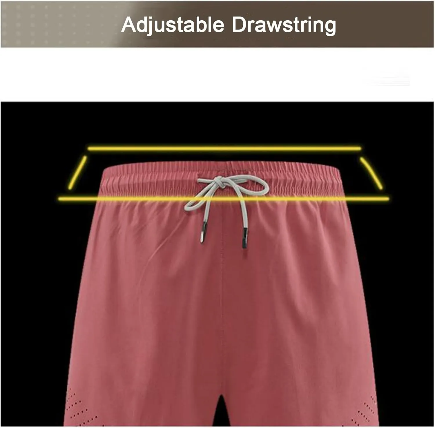 2 In 1 Jogging Shorts Men Liner Workout Running Shorts Lighweight Quick Dry Casual Summer Shorts