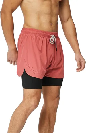 2 In 1 Jogging Shorts Men Liner Workout Running Shorts Lighweight Quick Dry Casual Summer Shorts