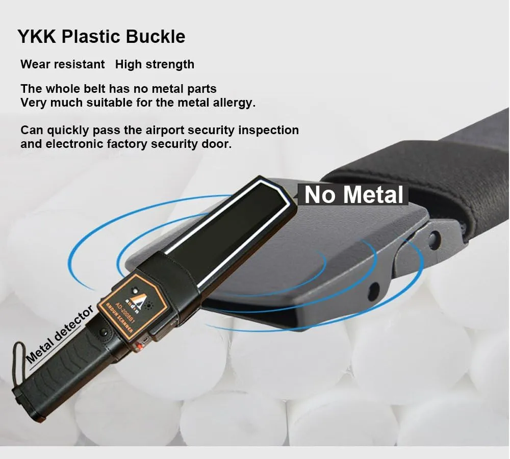 2 Pack/ 3 Pack Military Nylon Belt, 1.25" Wide No Metal Webbing Tactical Web Belt