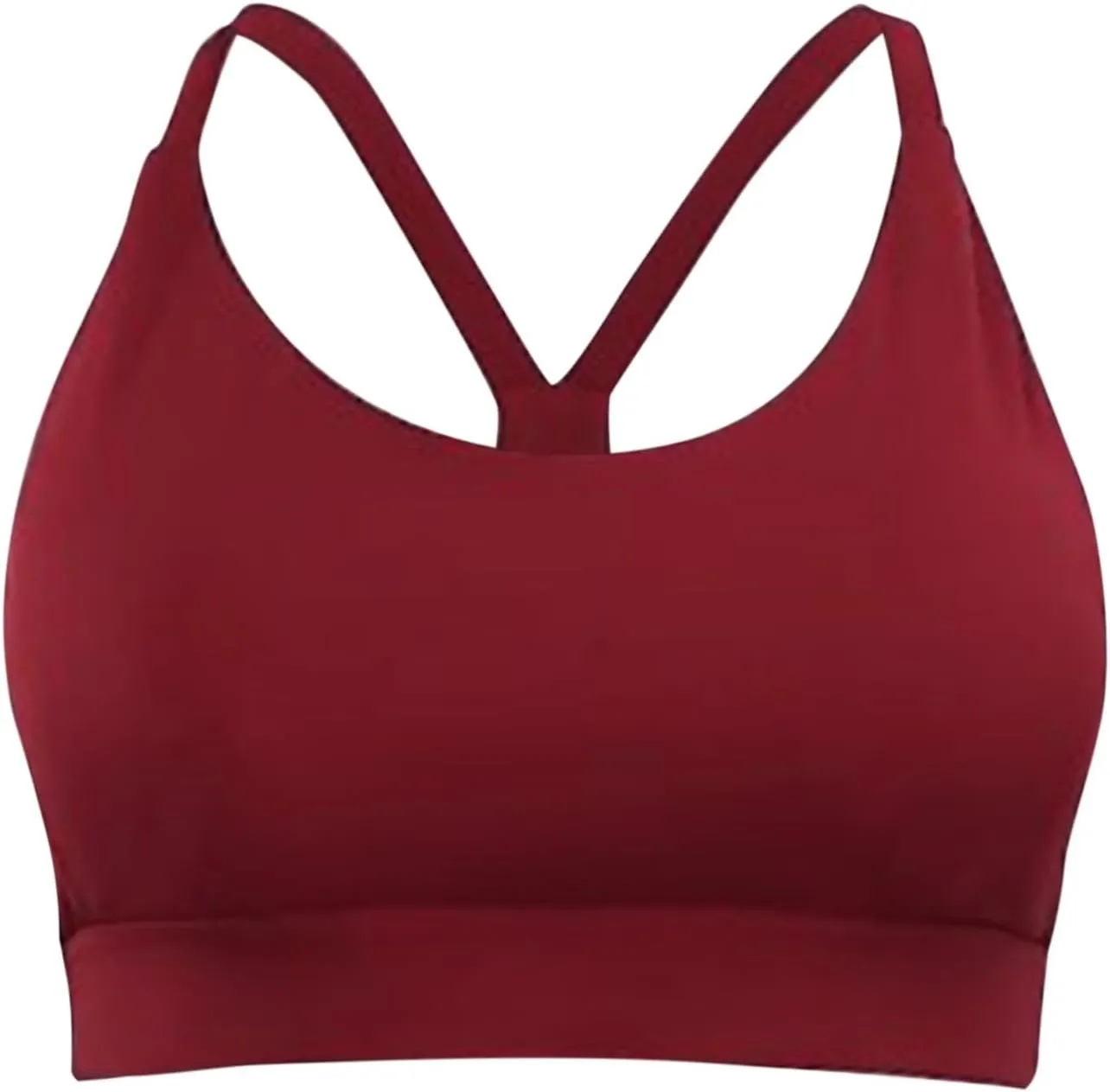 2025 Sports Bra for Women Y Back Padded Strappy Sports Bras Medium Support Workout Yoga Bra with Removable Cups
