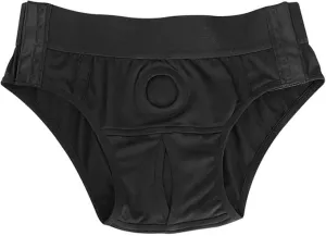 Adjustable Harness Pants Strapless Belts - Underwear with Reinforced Crotch for Men Women Couples role play (US, Alpha, One Size, Regular, Regular, Unisex, Black)