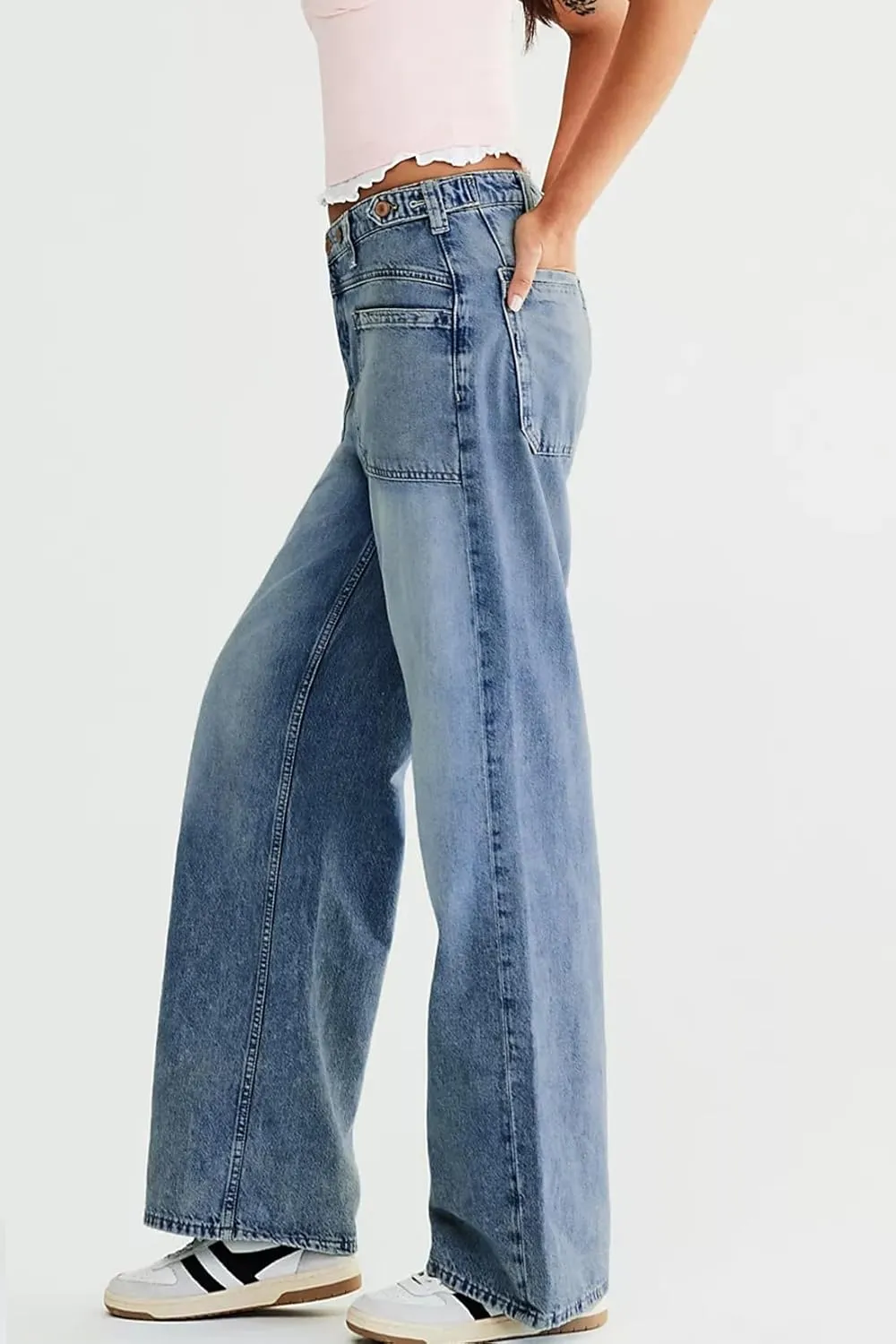 Allimy Womens Jeans High Waisted Straight Leg Baggy Boyfriend Jeans for Women Trendy 2025 Cargo Pants