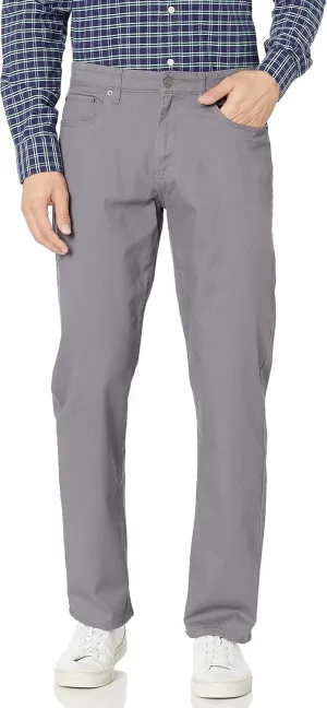 Amazon Essentials Men's Pants, Relaxed-Fit, 5-Pockets, Stretch Twill