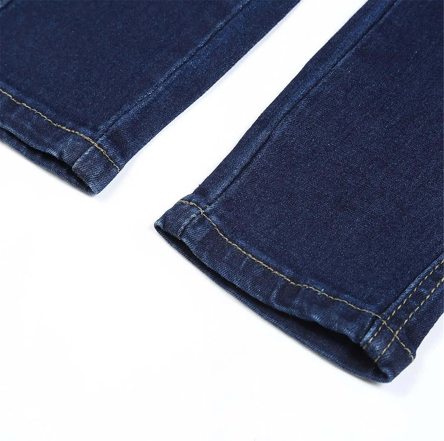 Andongnywell High Waisted Jeans for Women Fashion Denim Pants Loose Straight Skinny Jeans Straight Trousers