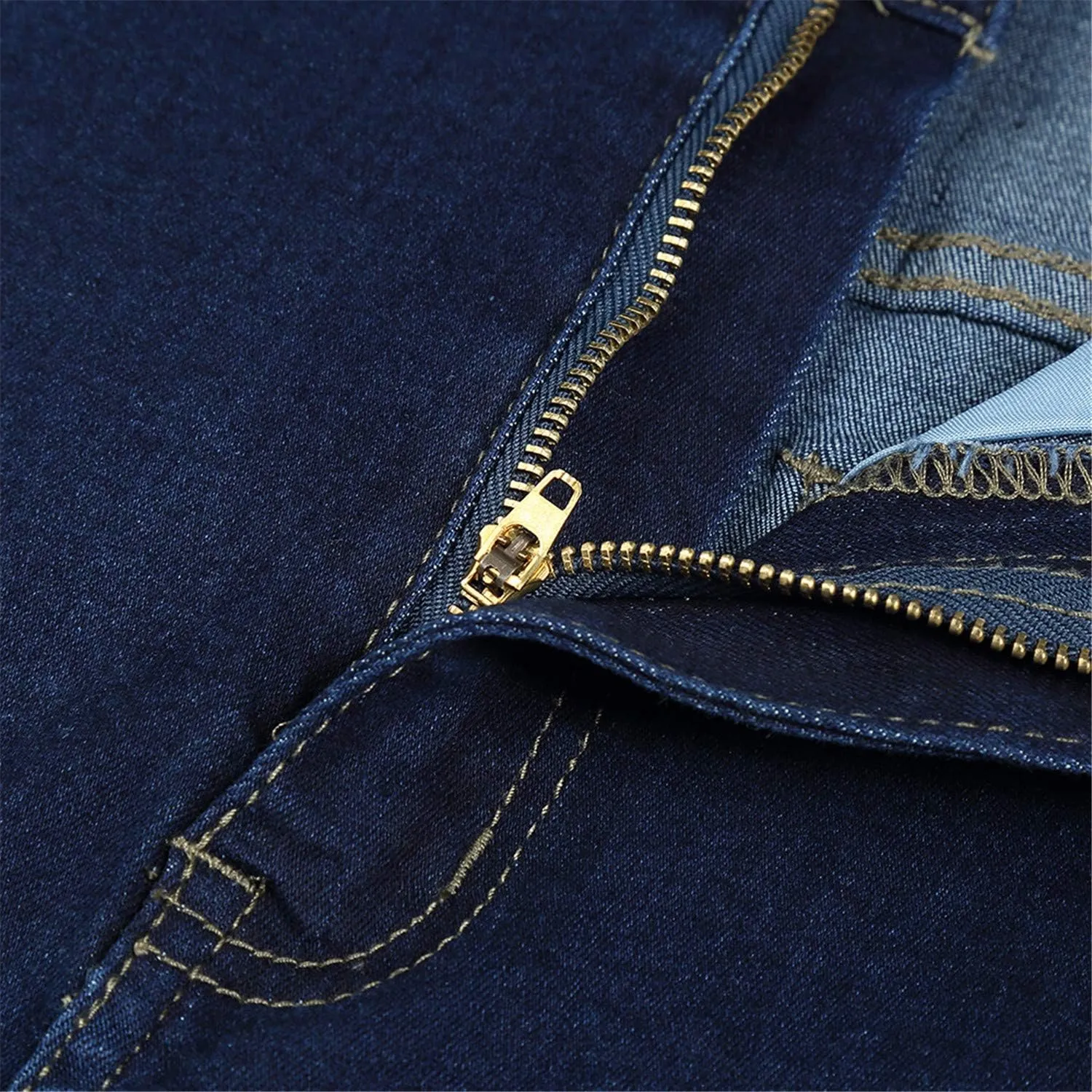 Andongnywell High Waisted Jeans for Women Fashion Denim Pants Loose Straight Skinny Jeans Straight Trousers