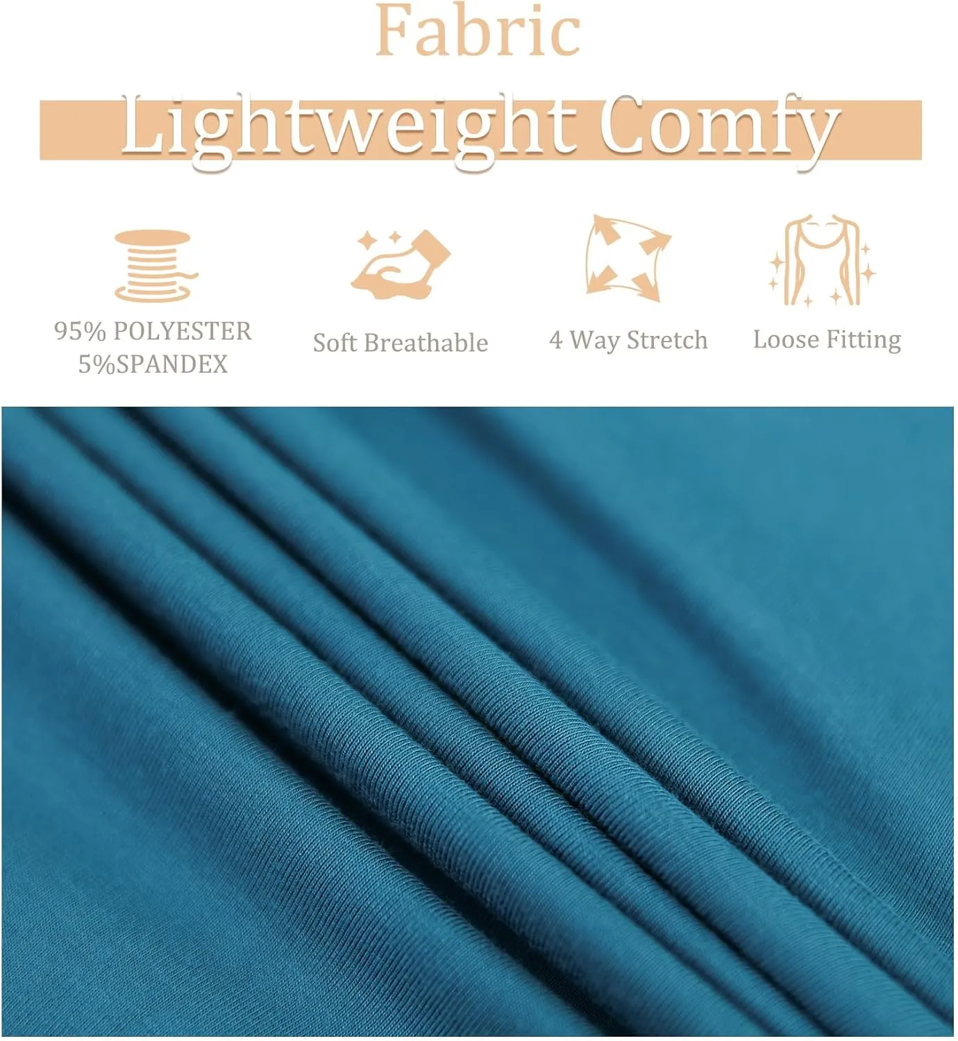 ANYFITTING Tank Top with Built in Bras Women Padded Flowy Loose Camisole Shirt Square Neck Sewn in Medium Support Wide Strap