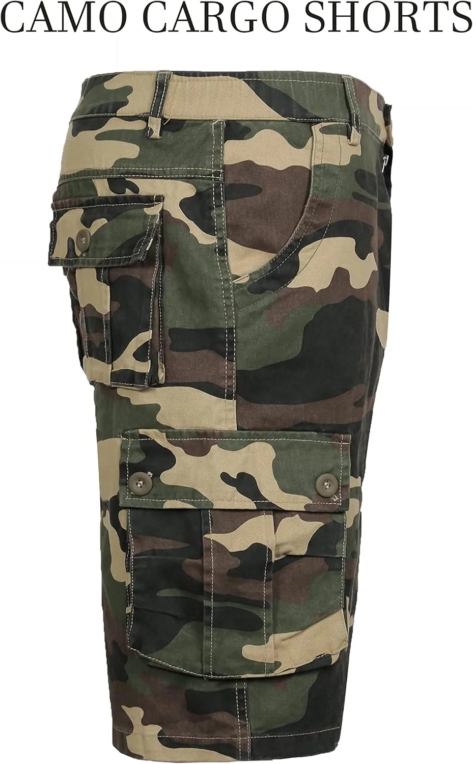 APTRO Men's Cargo Shorts Multi-Pockets Twill Camo Casual Work Shorts