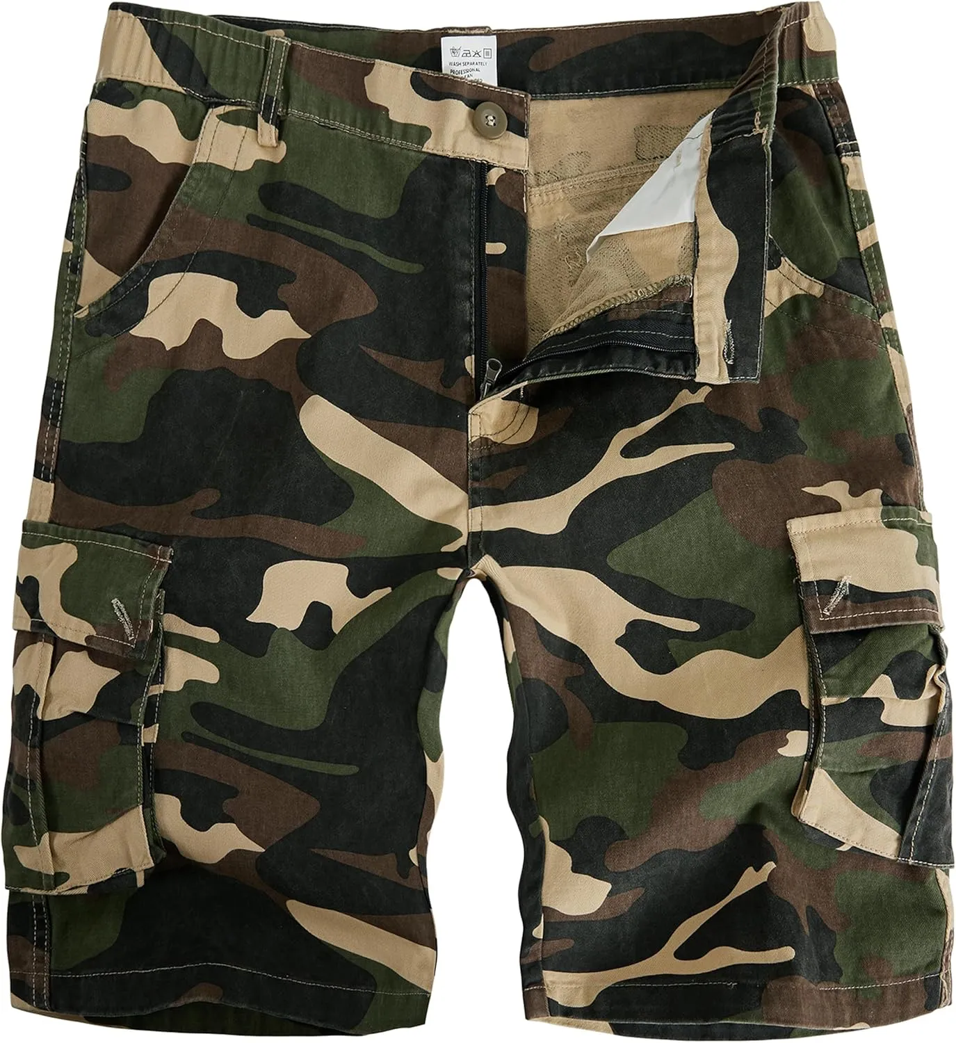 APTRO Men's Cargo Shorts Multi-Pockets Twill Camo Casual Work Shorts