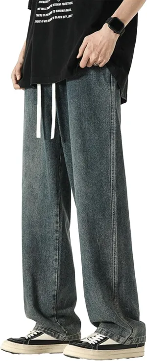 Baggy Jeans Men with Multi Pockets Loose Fit Y2K Cargo Pants Skateboard Hip Hop Jeans Streetwear