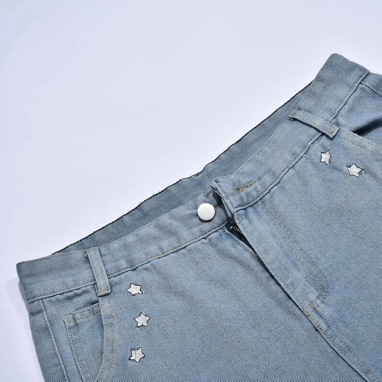 Baggy Jeans Men Y2K Relaxed Fit Fashion Aesthetic Hip Hop Streetwear Wide Leg Loose Denim Pants Trendy Comfy Vintage Trousers