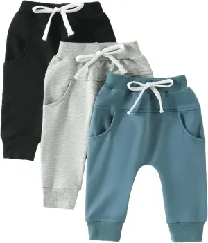 Bagilaanoe Toddler Baby Boy Shorts Summer Solid Plain Shorts Bloomers Casual Elastic Waist Jogger Shorts Bottoms