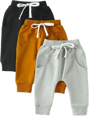Bagilaanoe Toddler Baby Boy Shorts Summer Solid Plain Shorts Bloomers Casual Elastic Waist Jogger Shorts Bottoms