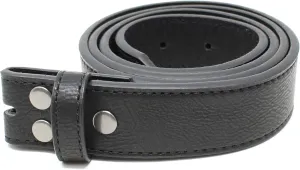 BC Belts Womens Thin Leather Belt Strap with Vintage Distressed Texture 1.25" Wide with Snaps