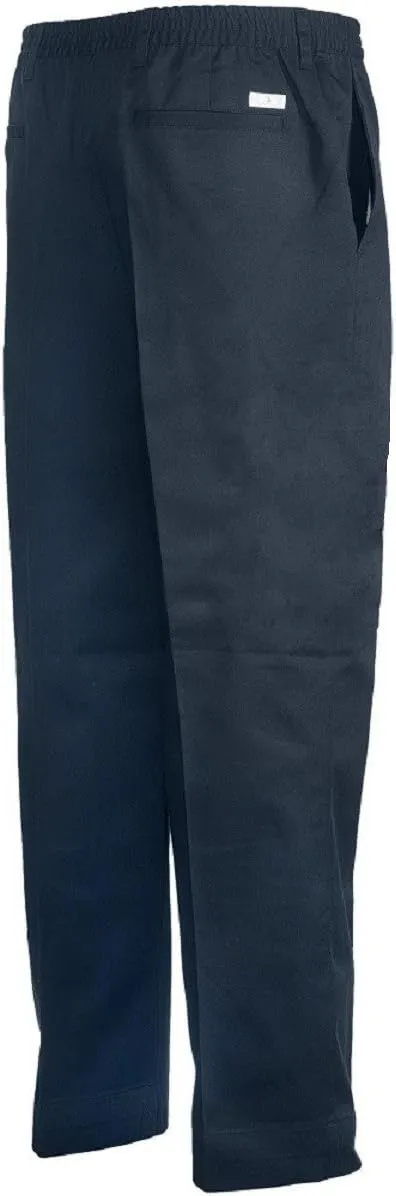 BENEFIT WEAR Mens Full Elastic Waist 5-Pocket Pants with Mock Fly