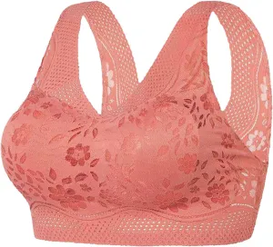 Bras for Women No Underwire V Neck Wireless Push Up Bra with Soft Support Comfort Seamless Bralettes