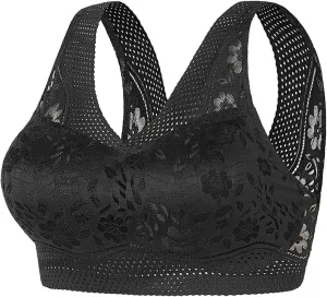 Bras for Women No Underwire V Neck Wireless Push Up Bra with Soft Support Comfort Seamless Bralettes