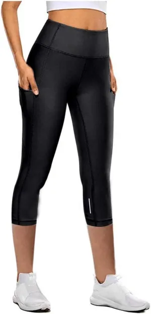 Butt Lifting Leggings Capri Cropped Colorful Tights Elastic Skimpy Reflective High Waisted Workout Yoga Pants