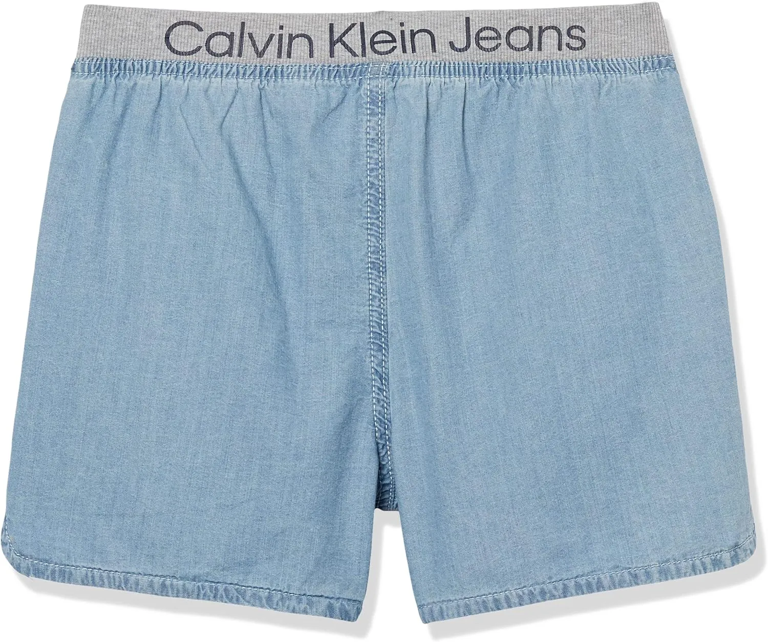 Calvin Klein Girls' Pull-on Stretch Denim Jean Shorts