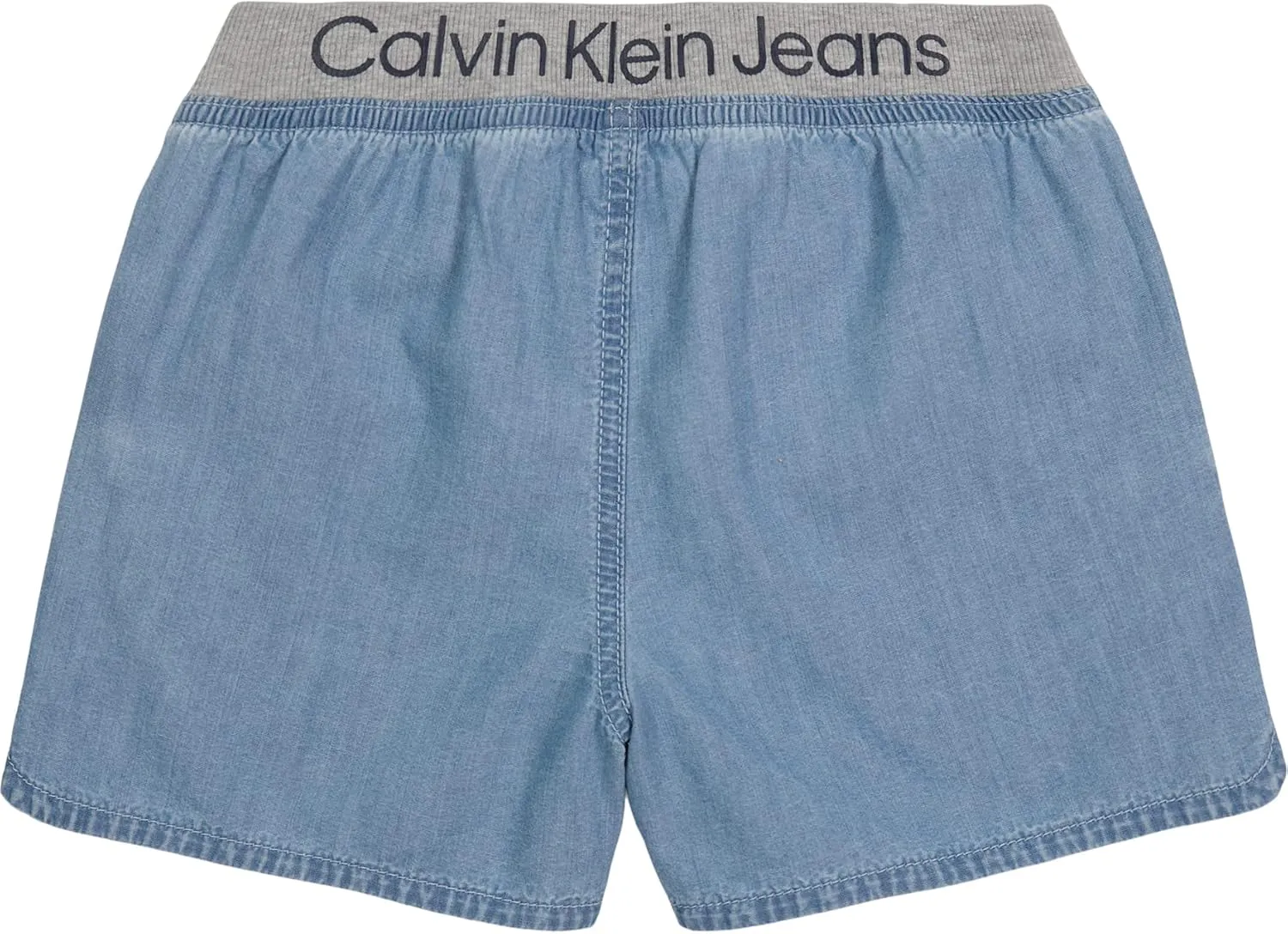 Calvin Klein Girls' Pull-on Stretch Denim Jean Shorts