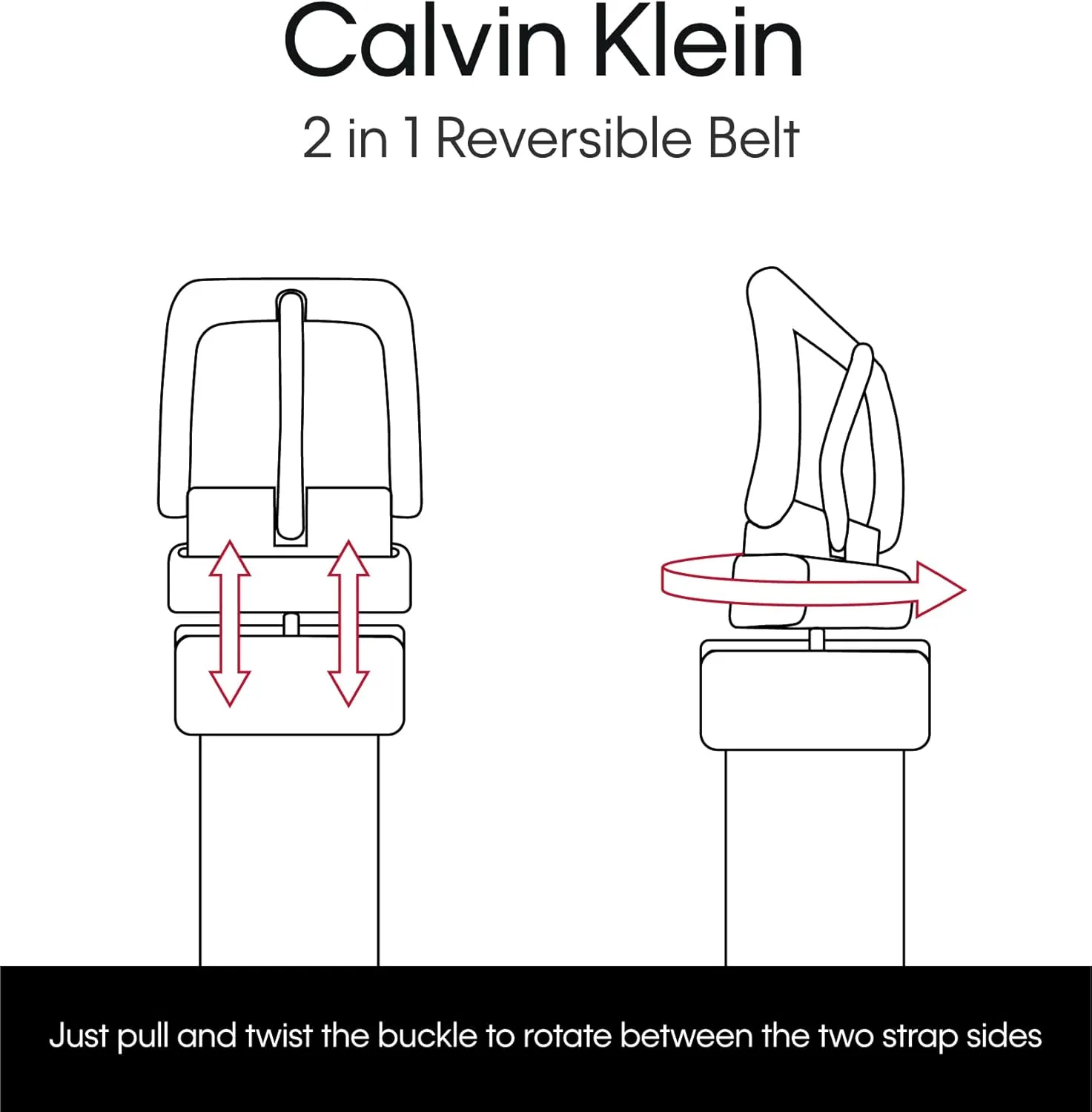 Calvin Klein mens Reversible Dress Belt