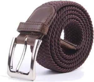 Canvas Elastic Fabric Woven Stretch Multicolored Braided Belts
