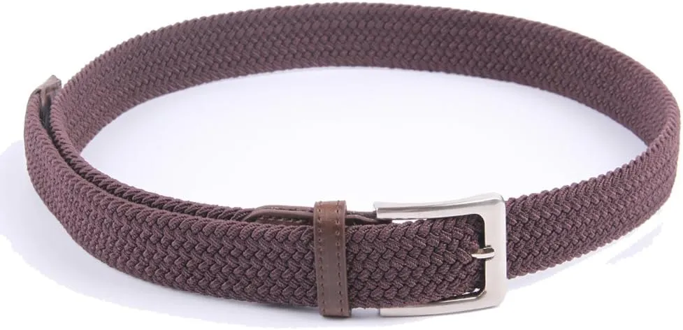 Canvas Elastic Fabric Woven Stretch Multicolored Braided Belts