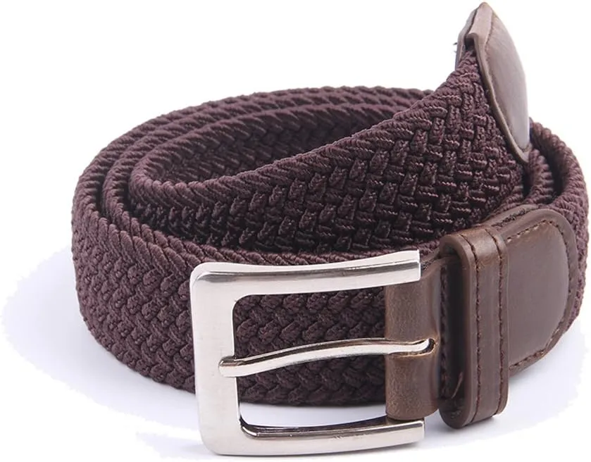 Canvas Elastic Fabric Woven Stretch Multicolored Braided Belts