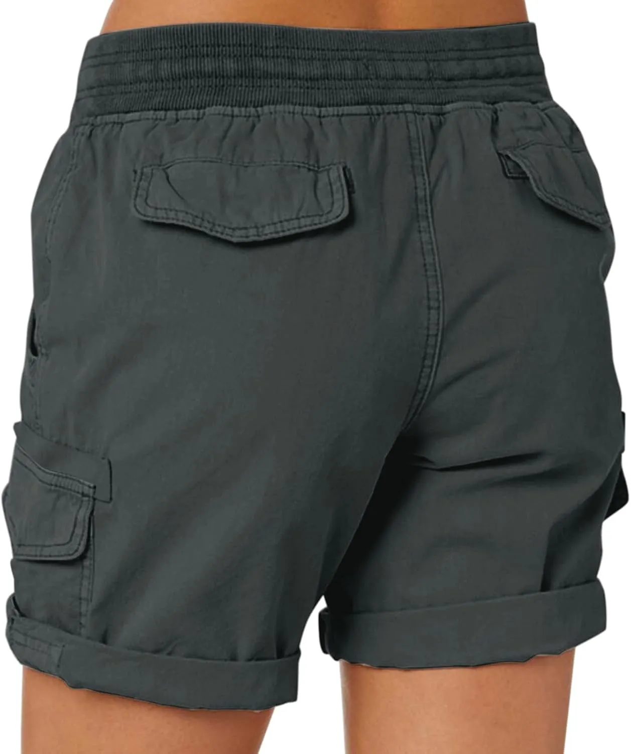 Cargo Shorts for Women Casual Summer Summer Pants Chino Shorts Lightweight Elastic Waist Athletic Shorts 2024