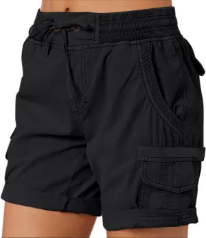 Cargo Shorts for Women Casual Summer Summer Pants Chino Shorts Lightweight Elastic Waist Athletic Shorts 2024