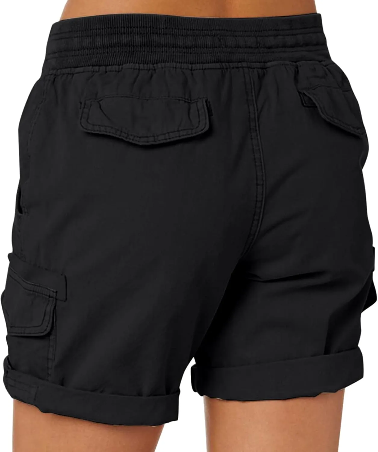 Cargo Shorts for Women Casual Summer Summer Pants Chino Shorts Lightweight Elastic Waist Athletic Shorts 2024
