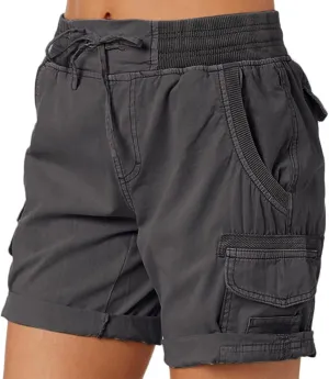 Cargo Shorts Women Baggy High Waisted Hiking Shorts Casual Running Athletic Short Pants Summer Bermuda Shorts