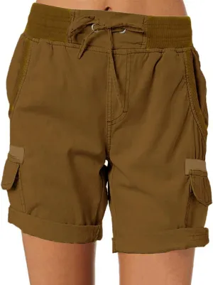 Cargo Shorts Women Baggy High Waisted Hiking Shorts Casual Running Athletic Short Pants Summer Bermuda Shorts