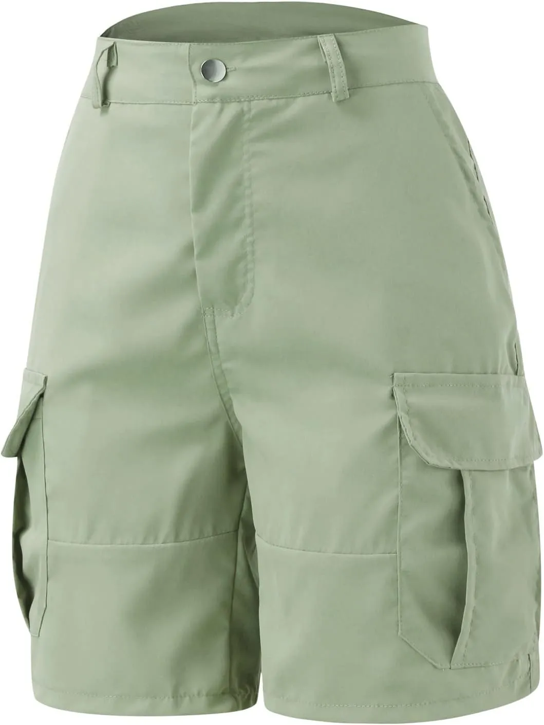 Cargo Shorts Women Casual Dressy Summer Pants Chino Shorts Lightweight Elastic Waist Beach Shorts with Pockets