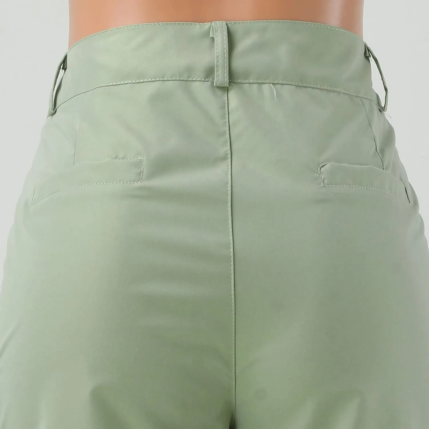 Cargo Shorts Women Casual Dressy Summer Pants Chino Shorts Lightweight Elastic Waist Beach Shorts with Pockets