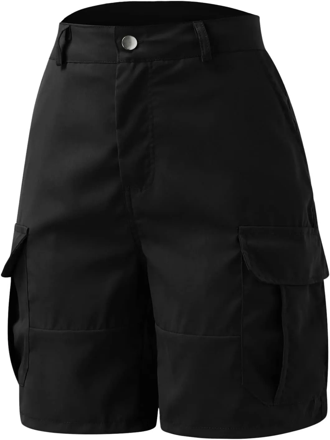 Cargo Shorts Women Casual Dressy Summer Pants Chino Shorts Lightweight Elastic Waist Beach Shorts with Pockets