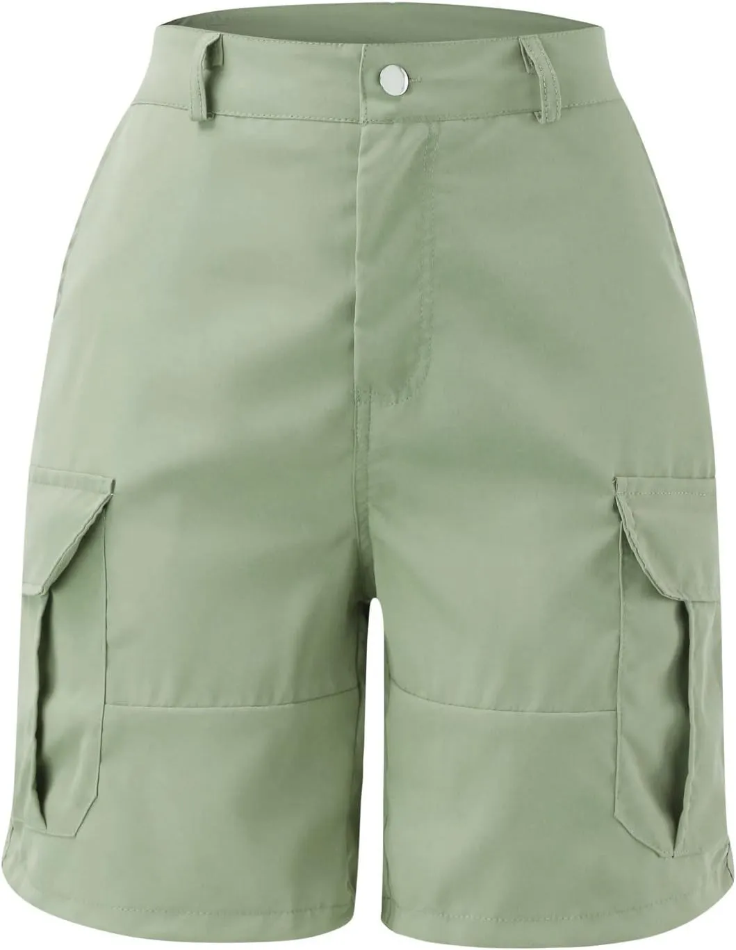 Cargo Shorts Women Casual Dressy Summer Pants Chino Shorts Lightweight Elastic Waist Beach Shorts with Pockets