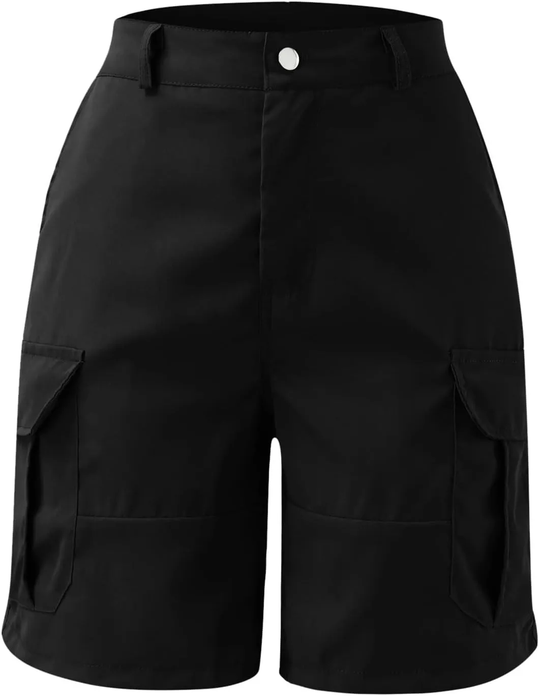 Cargo Shorts Women Casual Dressy Summer Pants Chino Shorts Lightweight Elastic Waist Beach Shorts with Pockets