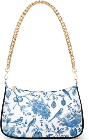 CEBUGI Crossbody Bags for Women Shoulder Purse Chinoiserie Style Handbags Stylish Clutch Purse with Chain Strap