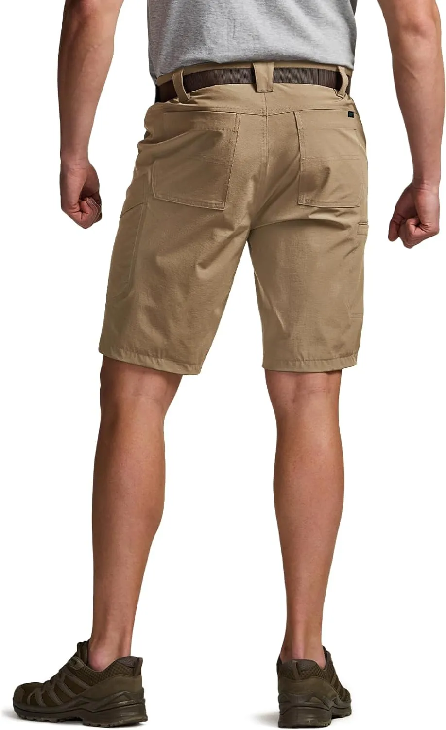 CQR Men's Hiking Cargo Shorts, Quick Dry Stretch Tactical Outdoor Shorts, Lightweight Camping Golf Shorts with Multi Pockets