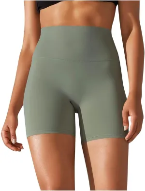 Dademeo High Waist Biker Shorts for Women Fitness Athletic Workout Running Yoga Compression Shorts Stretch Gym Running Shorts