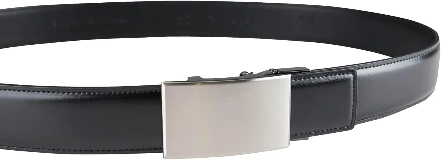DOCKERS Men's Custom Fit Belts-with Track Pressure Locking Buckle Technology