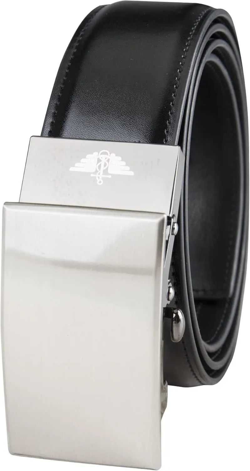 DOCKERS Men's Custom Fit Belts-with Track Pressure Locking Buckle Technology