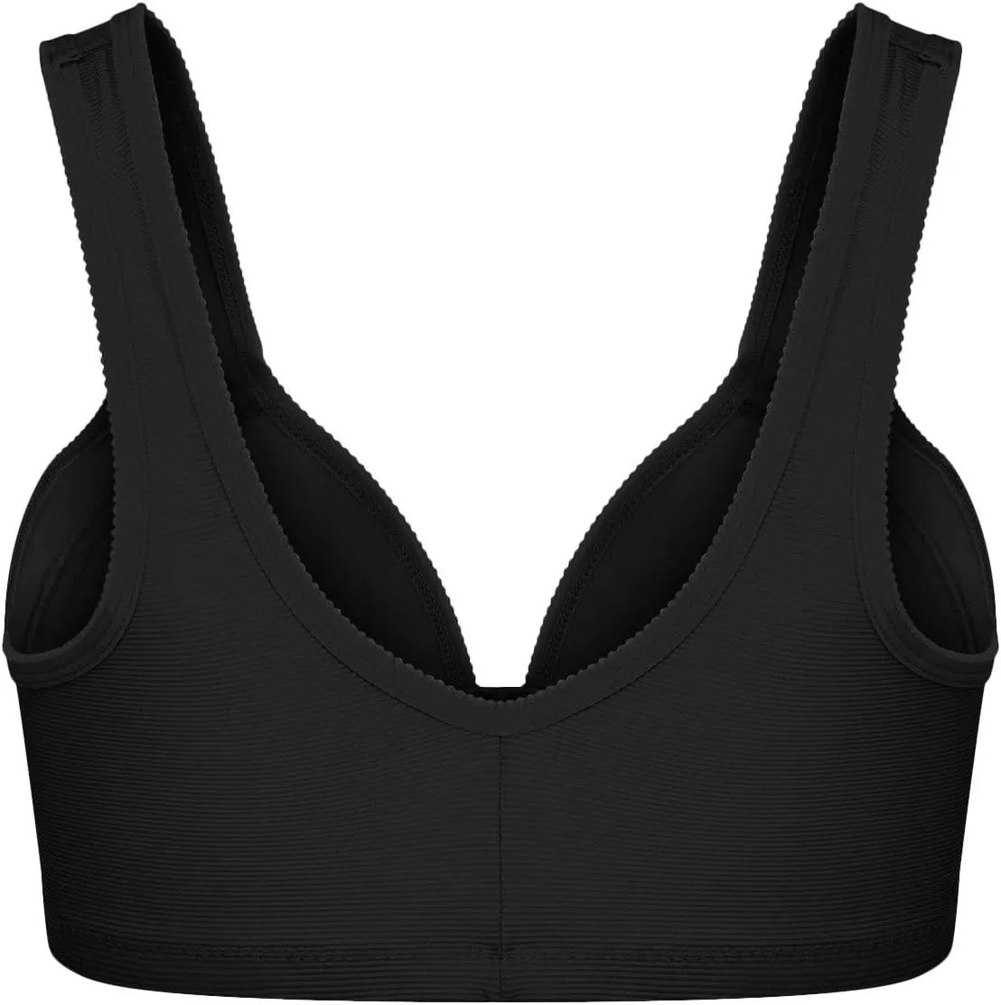 Front Closure Wireless Bras for Women Full Coverage Post Surgery Compression Back Smoothing Comfort Adjustable