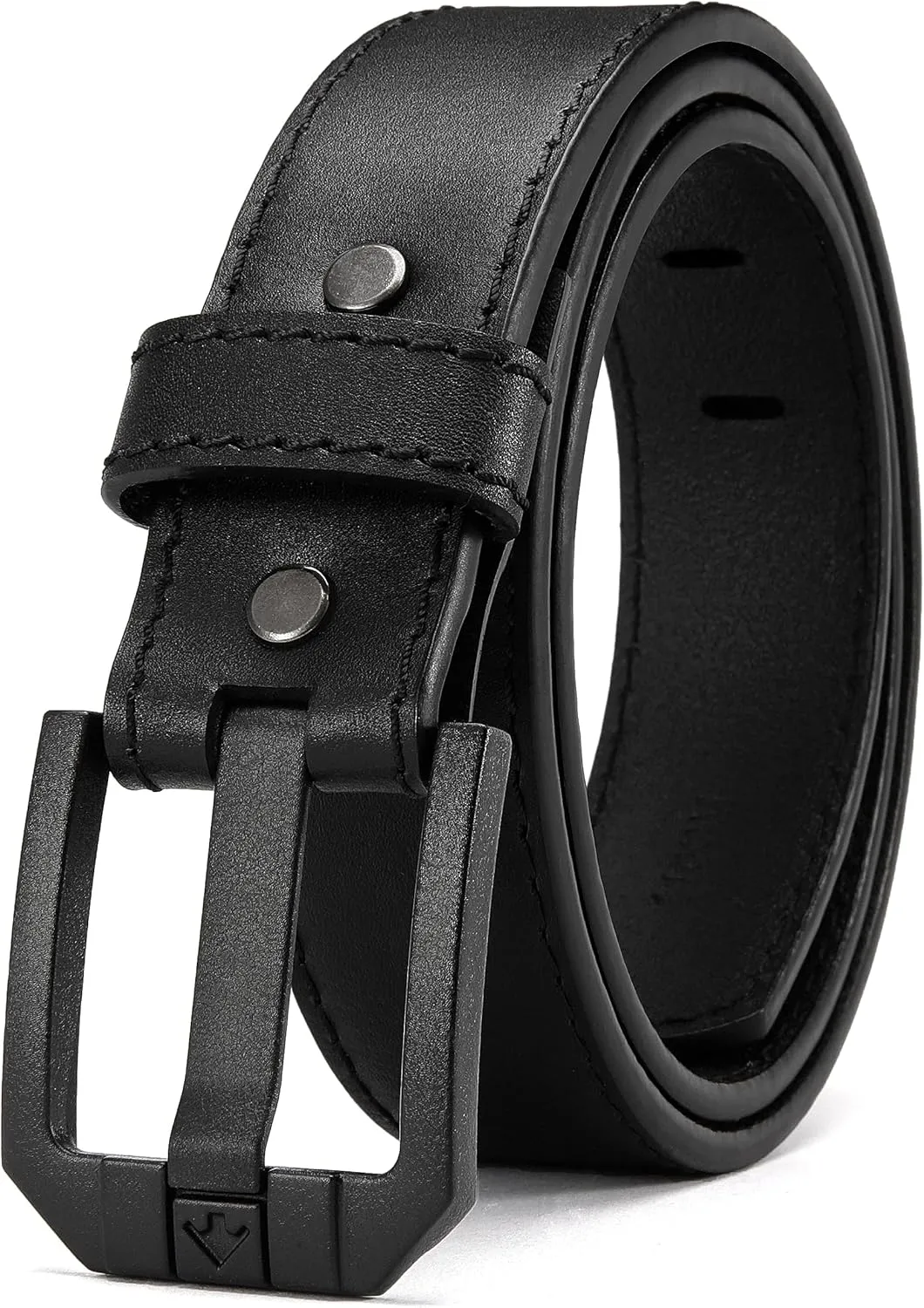 Genuine Leather Gun Belt for Men Concealed Carry - 1.5" Width with 1mm Core Heavy Duty Work Belt for CCW Carry
