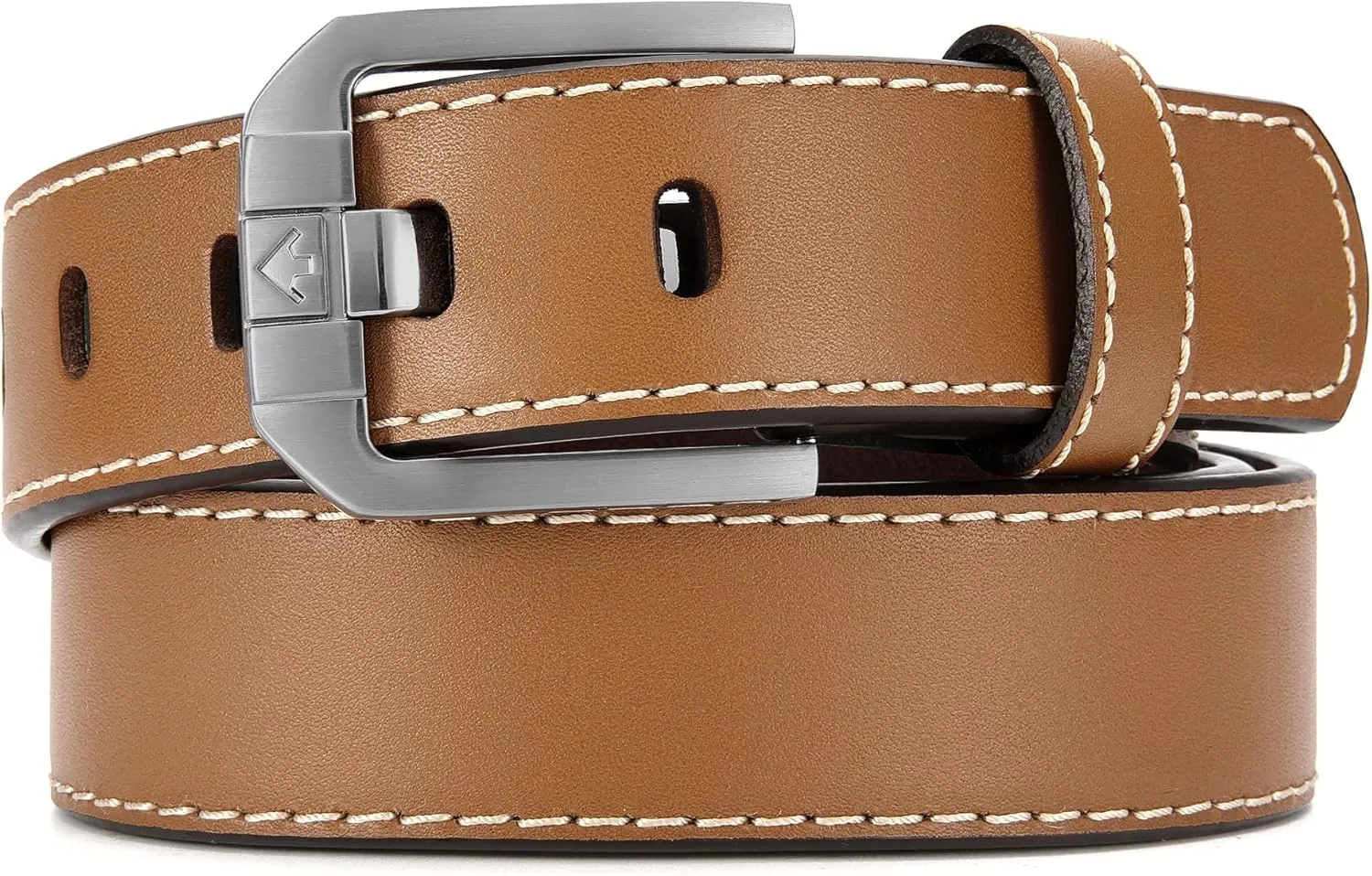 Genuine Leather Gun Belt for Men Concealed Carry - 1.5" Width with 1mm Core Heavy Duty Work Belt for CCW Carry