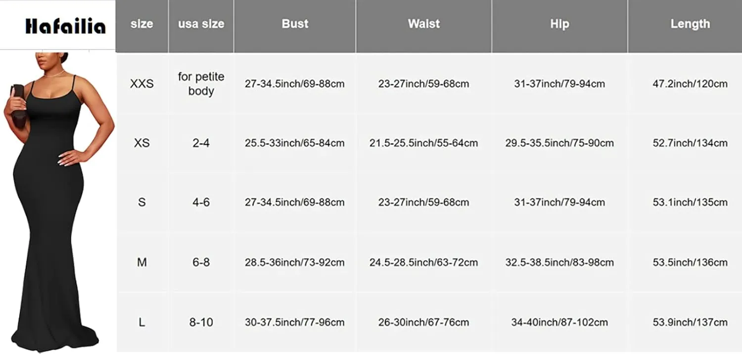 Hafailia Women's Casual Soft Lounge Long Slip Dress Sexy Sleeveless Bodycon Maxi Dresses Evening Formal Cocktail