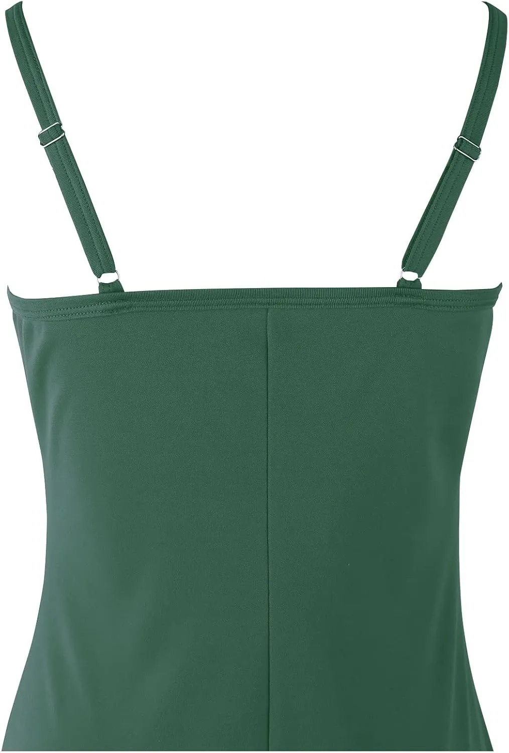 Hanpceirs Women's Basic Bodycon Dresses Cami Slip Spaghetti Strap Tank Casual Club Mini Dress
