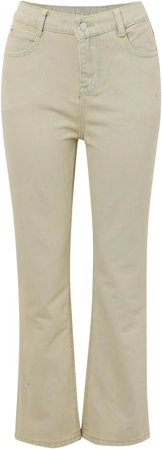 High Waisted Bell Bottom Jeans for Women Flare Jeans for Women Distressd Stretch Wide Leg Jeans